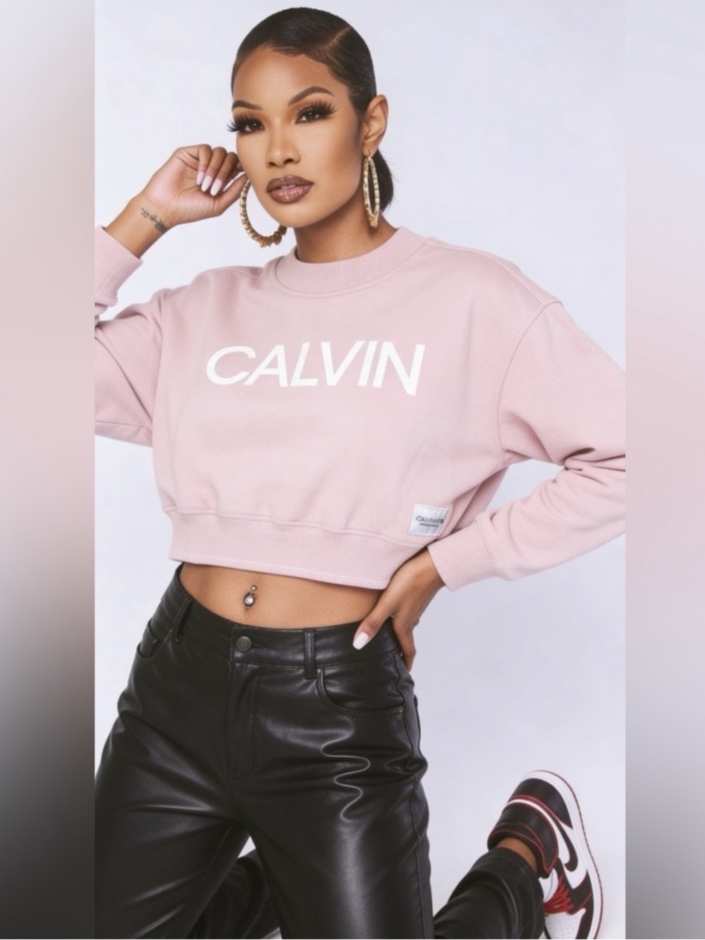 Calvin Klein Pink Performance Sweatshirt